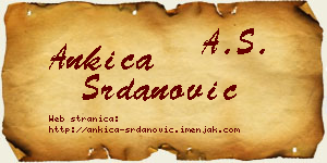 Ankica Srdanović vizit kartica